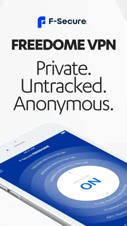 F-Secure VPN iPhone app, screen 1 of 4