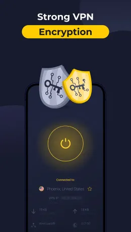CyberGhost iPhone app, screen 2 of 4