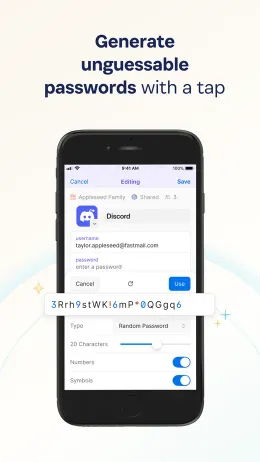 1Password iPhone app, screen 3 of 4