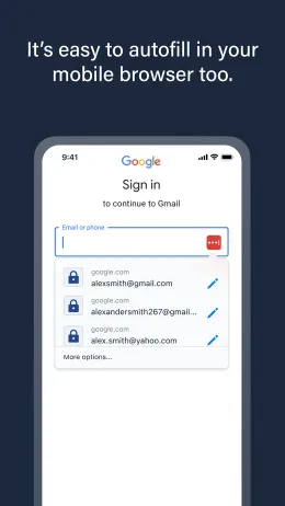 LastPass iPhone app, screen 3 of 4