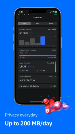 Bitdefender VPN iPhone app, screen 4 of 4